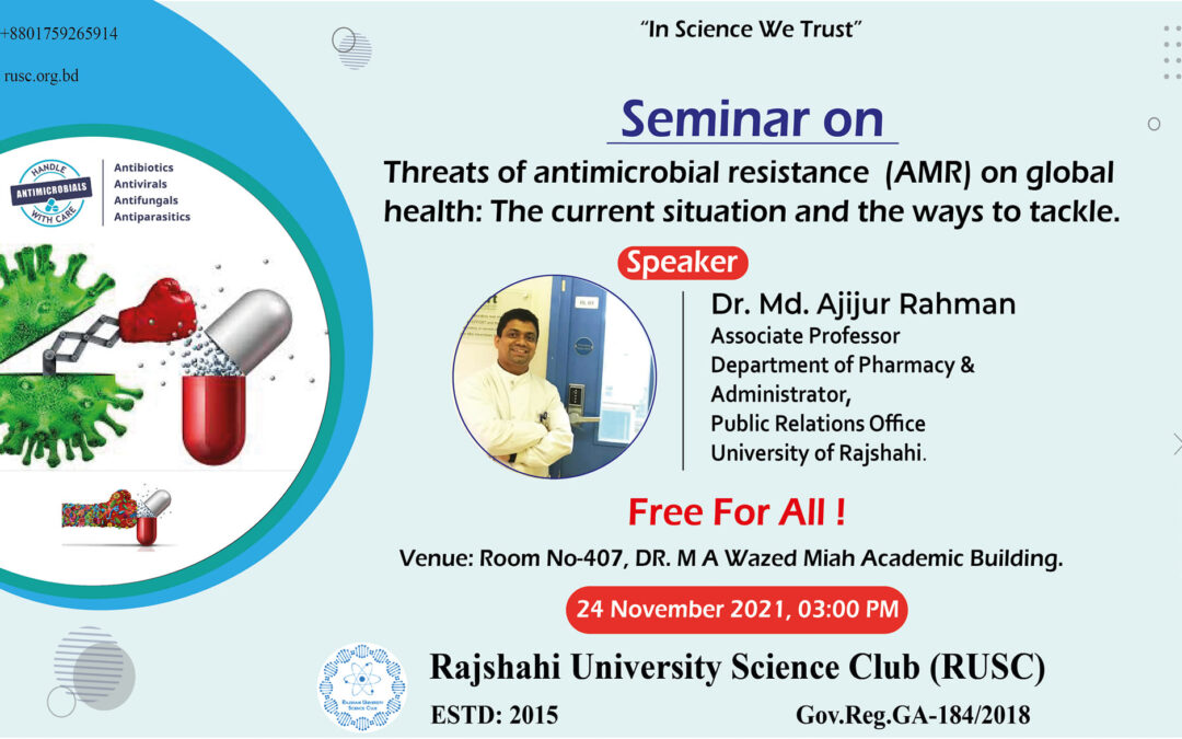 Threats of antimicrobial resistance (AMR) on Global Health