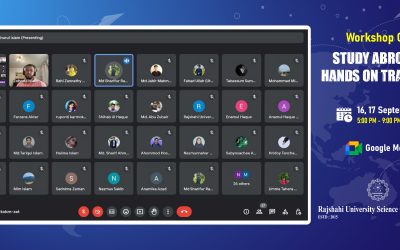 রাজশাহী বিশ্ববিদ্যালয় সায়েন্স ক্লাবের উদ্যোগে “Study Abroad : Hands on Training” শিরোনামে দুই দিন ব্যাপী উচ্চ শিক্ষা বিষয়ক ওয়ার্কশপ অনুষ্ঠিত।